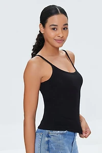Basic Cotton Thick-Strap Cami