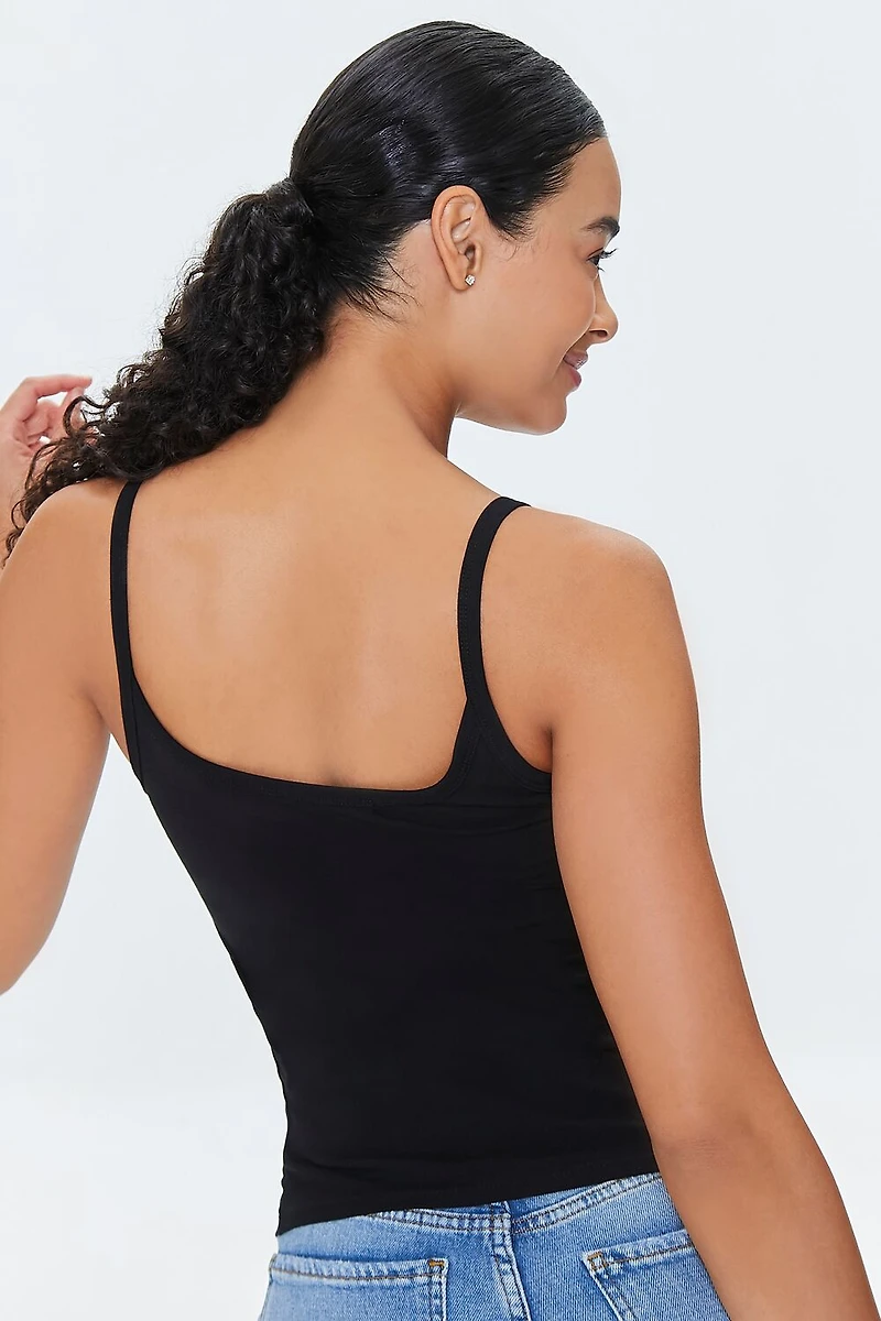 Basic Cotton Thick-Strap Cami