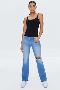 Basic Cotton Thick-Strap Cami