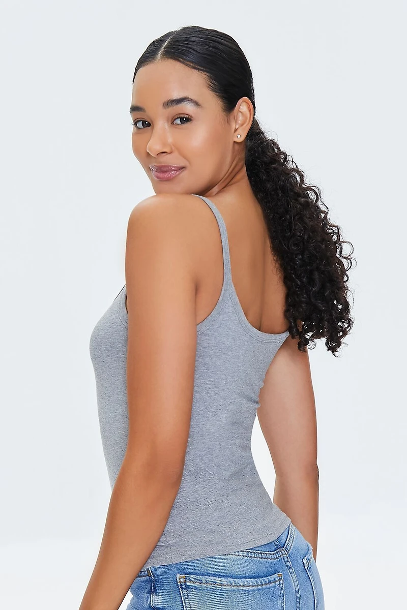 Basic Cotton Thick-Strap Cami