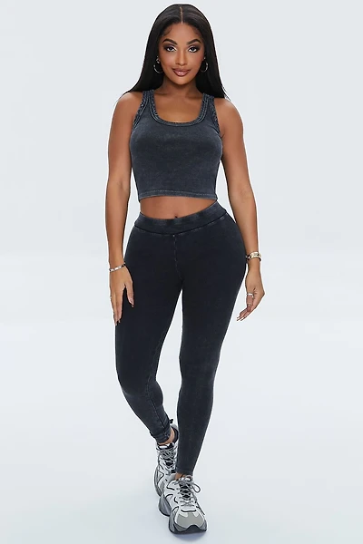 Ribbed High-Rise Leggings