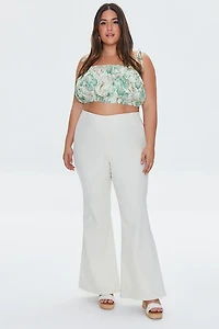 Plus Size High-Rise Flare Pants