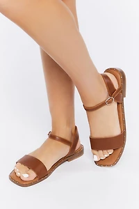 Studded Faux Leather Sandals