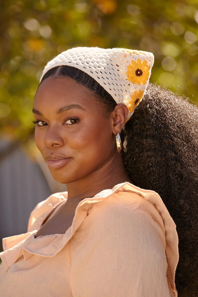 Floral Crochet Headwrap