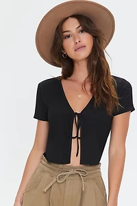 Tie-Front Crop Top