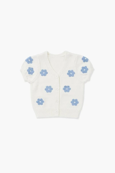 Girls Floral Cardigan Sweater (Kids)