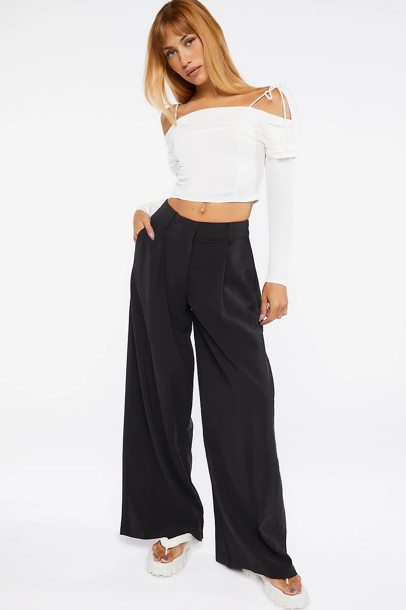 High-Rise Wide-Leg Pants