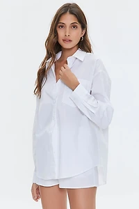 Poplin Drop-Sleeve Shirt