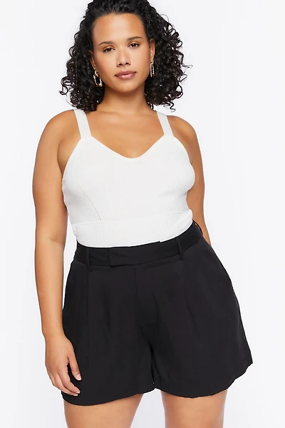 Plus High-Rise Shorts