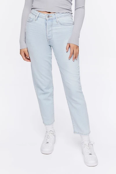 Recycled Cotton High-Rise Mom Jeans