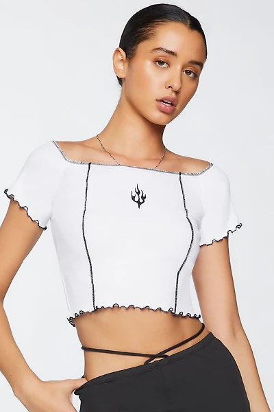 Flame Graphic Baby Tee