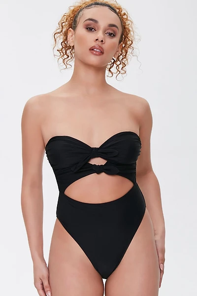 Bow Cutout One-Piece Swimsuit