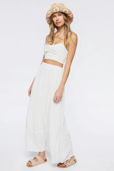 Sweetheart Cropped Cami & Maxi Skirt Set