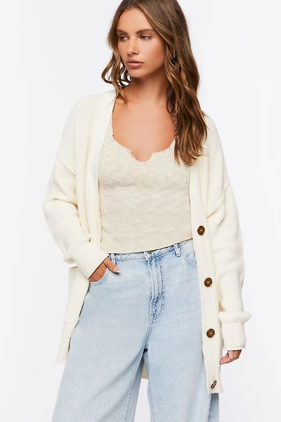 Button-Up Cardigan Sweater
