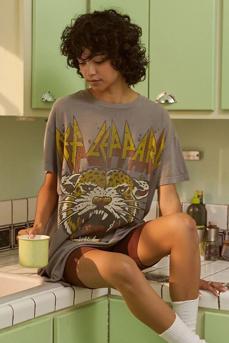 Def Leppard Graphic T-Shirt Dress