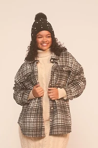 Plus Size Drop-Sleeve Shacket