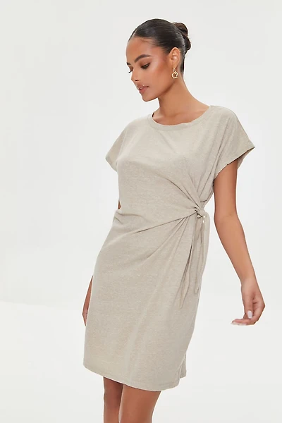 Knotted Mini T-Shirt Dress