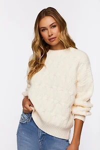Cable Knit Crew Sweater