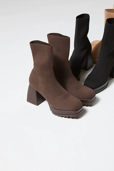 Lug-Sole Sock Booties