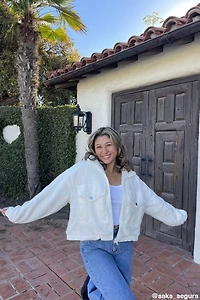 Faux Shearling Zip-Up Bomber Jacket