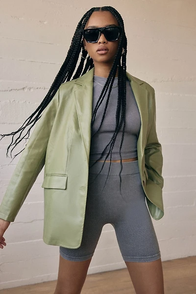 Seamless Ribbed Biker Shorts