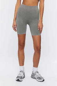 Seamless Ribbed Biker Shorts