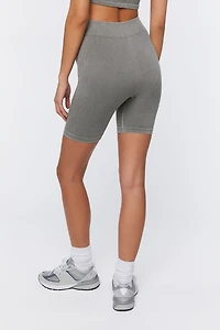 Seamless Ribbed Biker Shorts