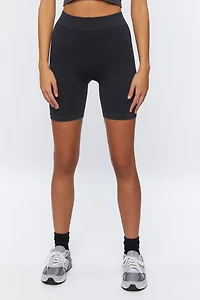 Seamless Ribbed Biker Shorts