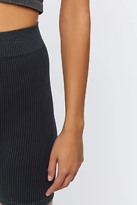 Seamless Ribbed Biker Shorts