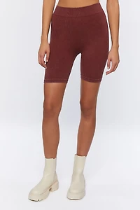 Seamless Ribbed Biker Shorts