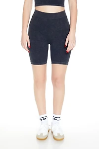 Seamless Ribbed Biker Shorts