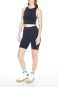 Seamless Ribbed Biker Shorts
