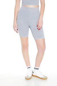 Seamless Ribbed Biker Shorts