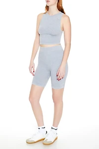 Seamless Ribbed Biker Shorts