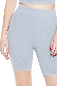 Seamless Ribbed Biker Shorts