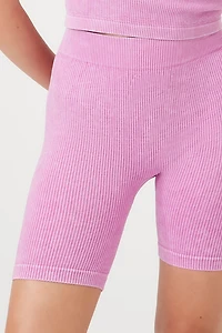 Seamless Ribbed Biker Shorts