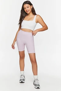 Seamless Ribbed Biker Shorts