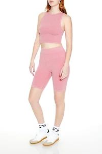 Seamless Ribbed Biker Shorts