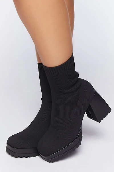 Ribbed Sock Booties (Wide)