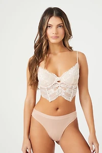 Mid-Rise Thong Panties