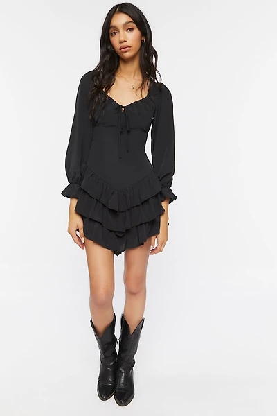 Tiered Ruffle Mini Dress