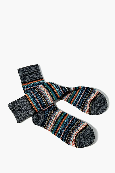 Fair Isle Crew Socks