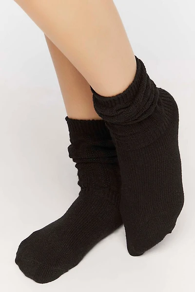 Ribbed Crew Socks
