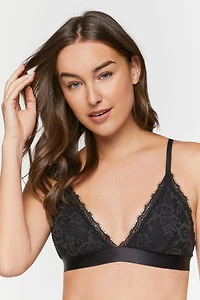 Eyelash Lace Triangle Bralette