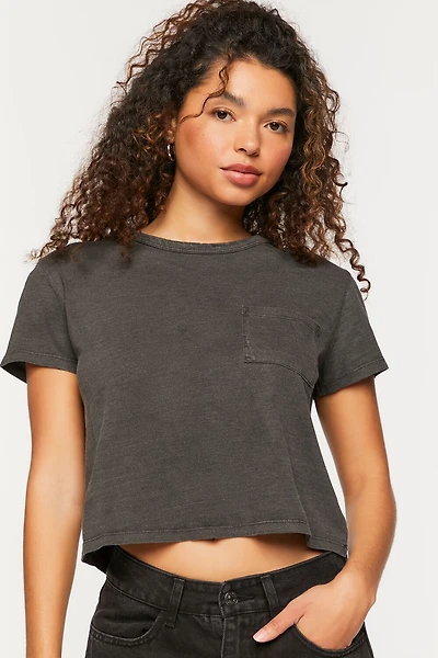Cropped Pocket Tee