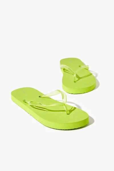 Transparent Thong Flip Flops