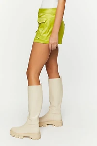 Satin Cargo Skort