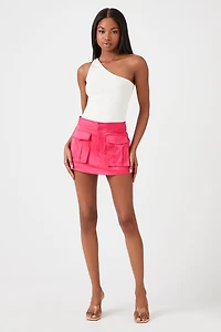 Satin Cargo Skort