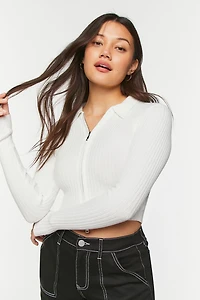 Zip-Up Cardigan Sweater