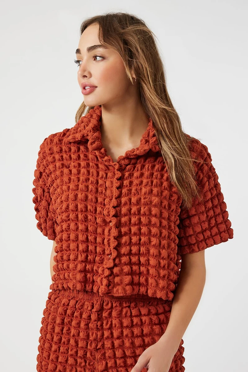 Textured Short-Sleeve Shirt